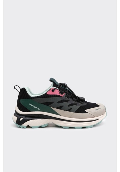 Derinet Humtto Comfort Taban Kadın Sneaker Siyah Yeşil Siyah Yeşil