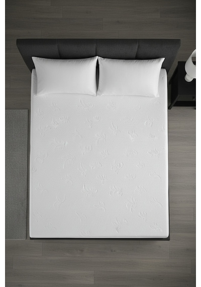 Safir Bambu Sıvı Su Geçirmez Tek Çift Kişilik Yatak Alezi Koruyucu Çarşaf Sessiz Fitted Full Kenar Beyaz
