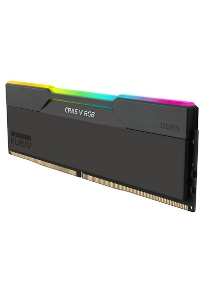 Klevv Cras V Rgb 128gb 2x64gb 6000mhz Cl32 Intel Xmp 3.0 Amd Expo Ddr5 Obsidian Black Ram Kd5cgub80-60a320g