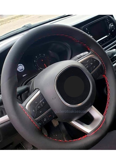 Opel Astra F Kasa Direksiyon Kılıfı Kırmızı-Siyah 10.5Cm