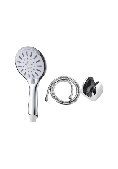 Hubrendy Tekno Krem Duş Başlığı Seti 4 Kademeli El Duşu Spiral Hortumlu Banyo Seti Diğer