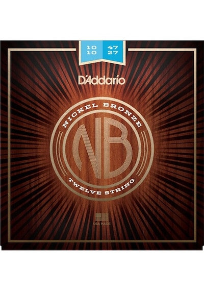 D'addario Nb1047-12 Nikel Bronz 12 Telli Akustik Gitar Teli 1047