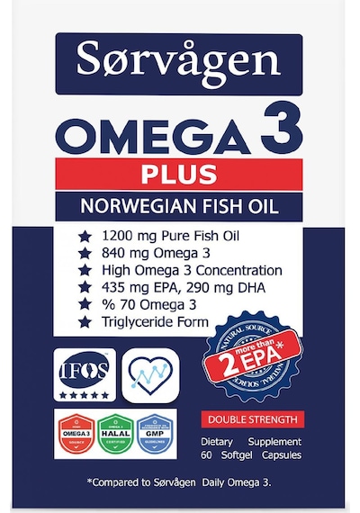 Omega 3 Plus 1200 Mg Balık Yağı 60 Kapsül