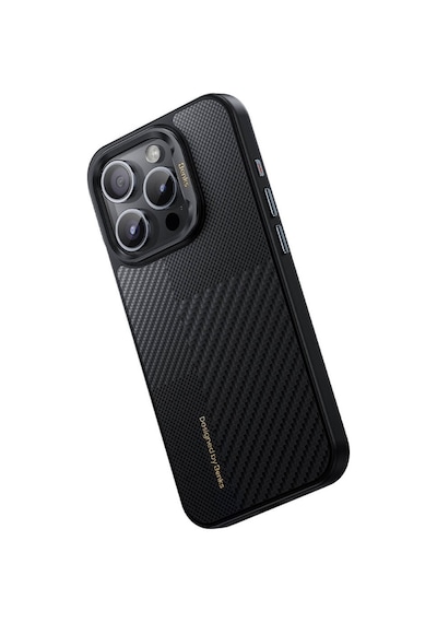 Apple Uyumlu iPhone 15 Pro Max Kılıf Magsafe Özellikli Karbon Fiber Benks Montage Hibrit Armor Pro 600d Kevlar