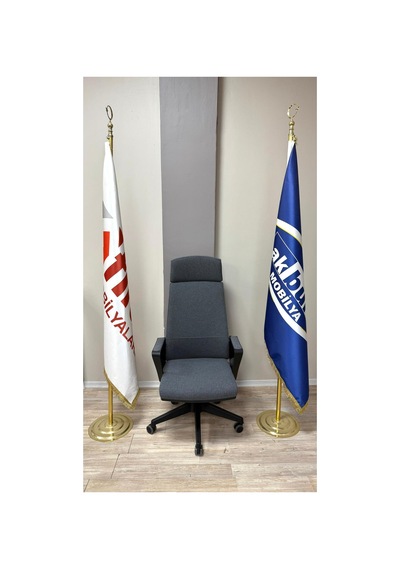 Viva Ofis Büro Yönetici Müdür Çalışma Koltuğu Akbüro Ofis Mobilyaları Gri