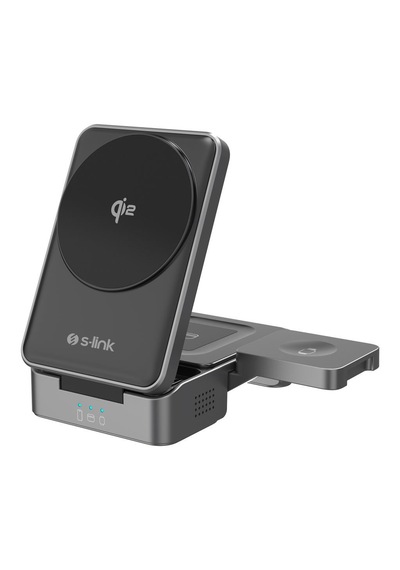 S-link Sw-cwf116 Siyah Telefon Kulaklık Akıllı Saat 15w 3 İn 1 Ma