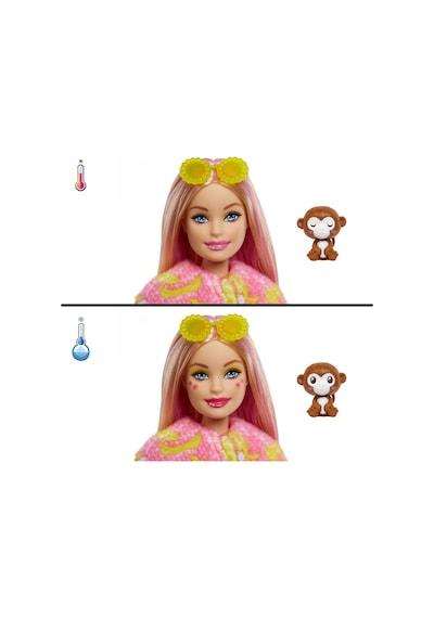 Barbie Cutie Reveal Bebekler Barbie Tropikal Orman Serisi - Maymun HKR01