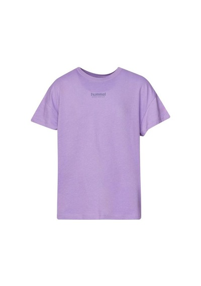 Hummel Peter Oversize Erkek Çocuk Mor Yuvarlak Yaka Tişört Mor