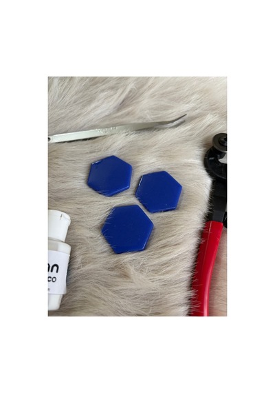 Mavi Altıgen Sanatsal Mozaik 48x48mm 100gr