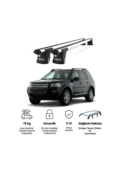 Trio-ı Land Rover Freelander 2007 Ve Sonrası Uyumlu Kilitli Ara Atkı 135cm Port Bagaj Tavan Barı