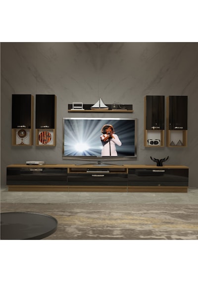 Decoraktiv Trendstyle 8da Mdf Tv Ünitesi Tv Sehpası Pera - Siyah