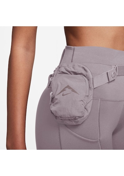 Nike Trail Go 7/8 Yüksek Destekli Kadın Koşu Taytı Sıkı Ve Dar Kalıptır Extra Çantalıdır -sportxstore Mor