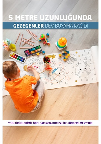 Gezegenler Boyama Kağıdı