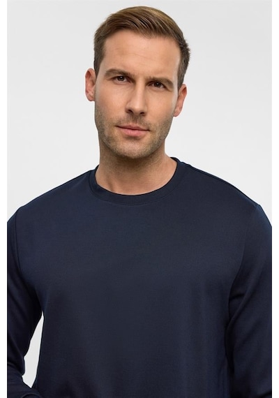 Süvari Lacivert Regular Düz Bisiklet Yaka Sweatshirt Sw2013700024-m09 Lacivert