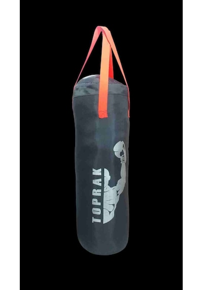 Boks Torbası Eldiven Ve Karabina Hediyeli İçi Dolu 60x22cm Füme
