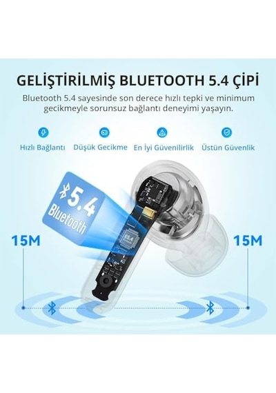 Earfun Earbuds Air Life Bluetooth Kulakiçi Kulaklık - Bluetooth 5.4-35 Saate Kadar Kullanım Süresi -