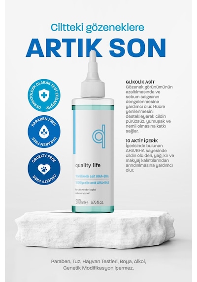 Quality Life Glikolik Asit Aha Bha Tonik 200 ML