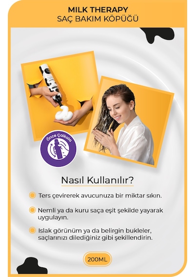 Morfose Milk Therapy Saç Köpüğü 200 ML