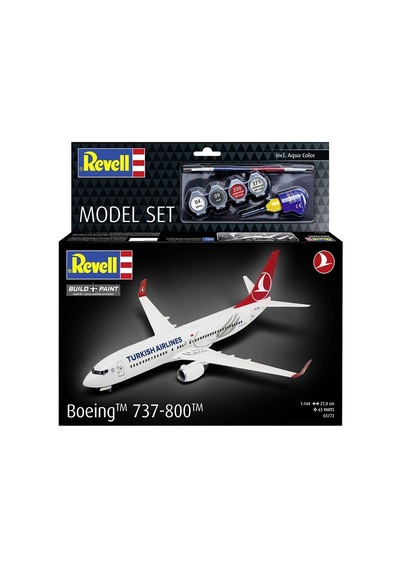 63772 Revell - Turkish Airlines Boeing 737-800 1:144 Maket Kiti