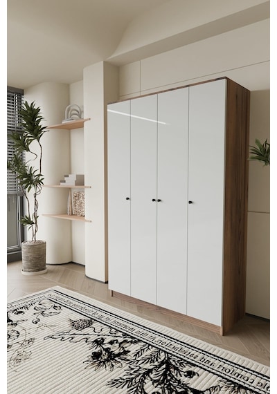 Ganihome Linea 4 Kapaklı Gardırop Elbise Dolabı Suntalam