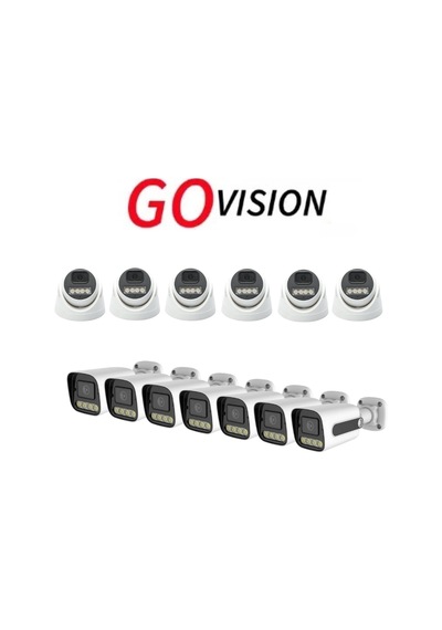 Go Vision 13 Adet Ip Güvenlik Kamerası - 5mp Dış Mekan Kamera, 3.6mm Lens, Poe, Warm Led Gece Görüşlü