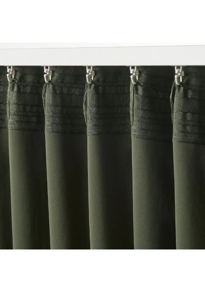 Ikea Majgull Fon Perde 145x300 Cm Yeşil