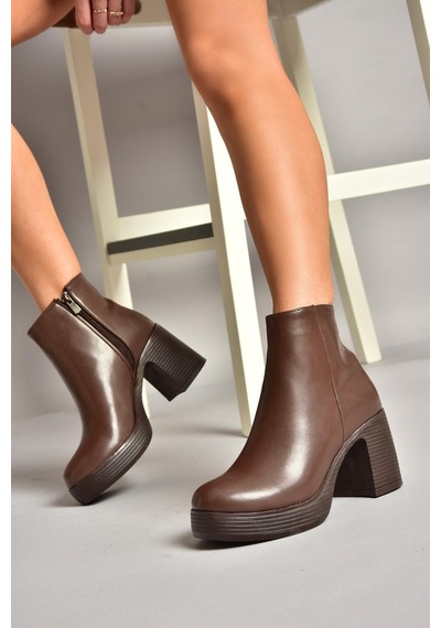 Fox Shoes T820197409 Kahverengi Kalın Topuklu Kadın Bot Kahverengi-suni Deri Kahverengi Fox Shoes T820197409 Kahverengi Kalın Topuklu Kadın Bot Kahverengi-suni Deri Kahverengi
