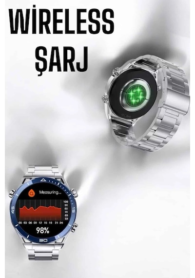 Mey İthalat Akıllı Saat Yeni Nesil 2024 Model Metal Kordonlu Bluetooth Bağlantılı