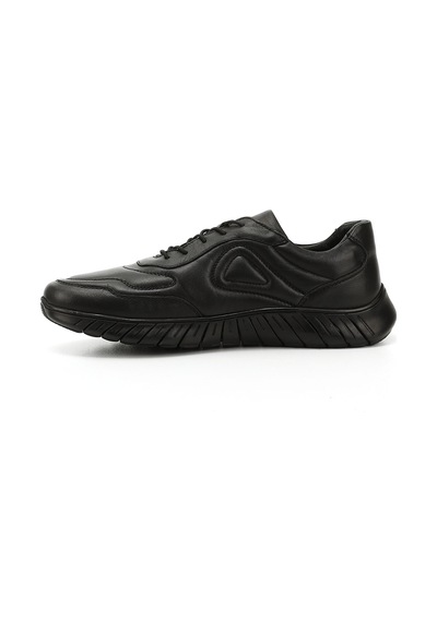 Gönderi(R) Erkek Siyah Bağcıklı Hakiki Deri Comfort Sneaker Ddma73542604 Siyah