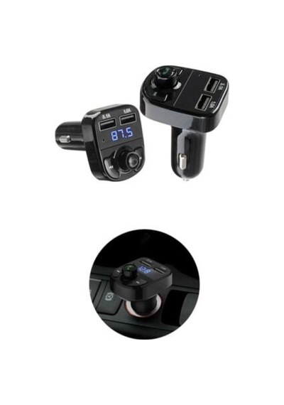 Car X8 Araç Fm Transmitter 5.0 Bluetooth Araç Kiti Usb Mp3 Sd Kart Çakmaklık Girişli Oto Müzik Çalar