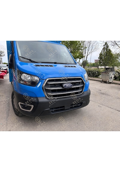 Transit Krom Set 2019 Ve Sonrası Ön Panjur Çerçevesi Tek Parça + Ön Panjur + Sis Çerçevesi 7 Parça