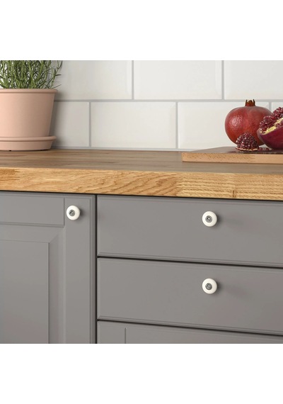 Ikea Klıngstorp 2'li Mobilya Kulpu 23 Mm Krom - Beyaz