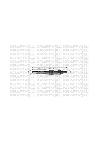Kraftvoll 05030025 Kızdırma Bujisi 11v Bmc Tm29 116610535800