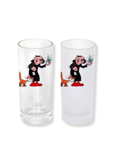 Gargamel Ve Şirinler Buzlu Ya Da Buzsuz Seçenekleriyle Rakı Bardağı