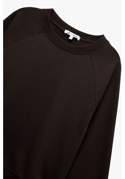 Koton Kadın Şardonlu Oversize Sweatshirt Kahverengi