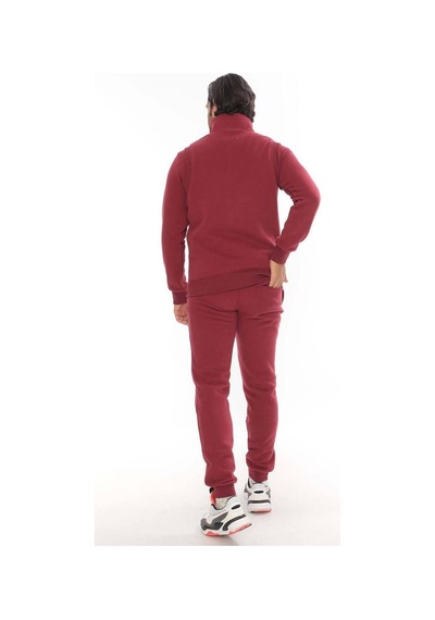 Erkek 3 Iplik 3'lü Sweat Takım Bordo
