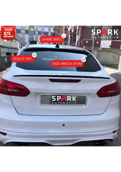 Ford Focus 2011-2018 Yıl Aralığı Uyumlu Arka Cam Spoyler