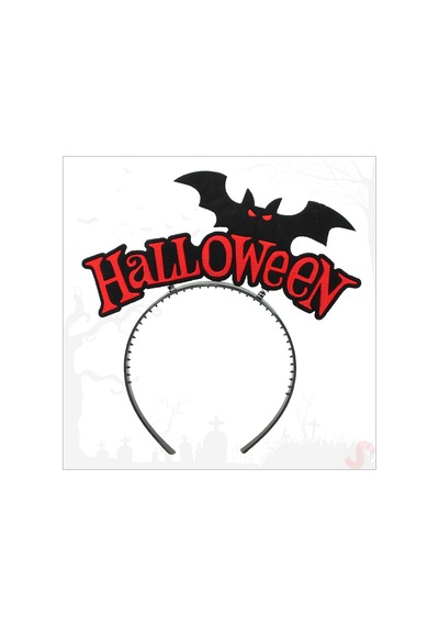 Halloween Yarasa Taç - Kırmızı