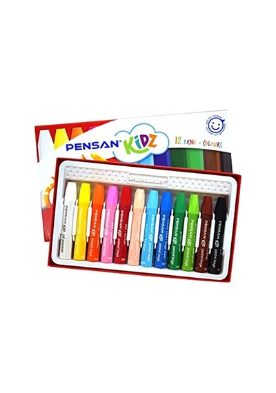 Pensan Kidz Pastel Boya 12 Renk Çok Renkli