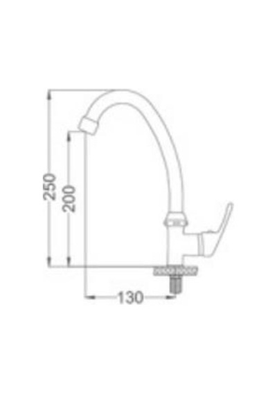 Gms Sırma Tek Girişli Mermer Üstü Lavabo Bataryası Sr234
