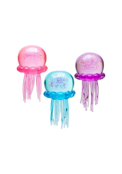 Jelly Squish Sevimli Denizanası Sukuşi Simli Yumuşak Stres Atıcı Oyuncak - 1 Adet