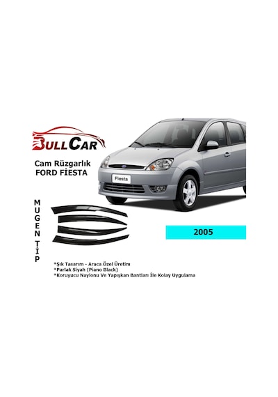 Ford Fiesta Cam Rüzgarlık 2005
