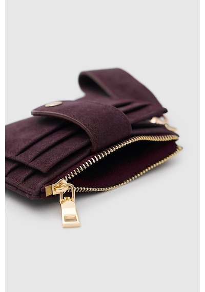 Shule Bags Pike Süet Kadın Kartlık Bordo