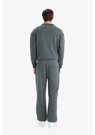 Defacto Wide Leg Beli Bağcıklı Geniş Paça Eşofman Altı E9432ax25augn498 Yeşil