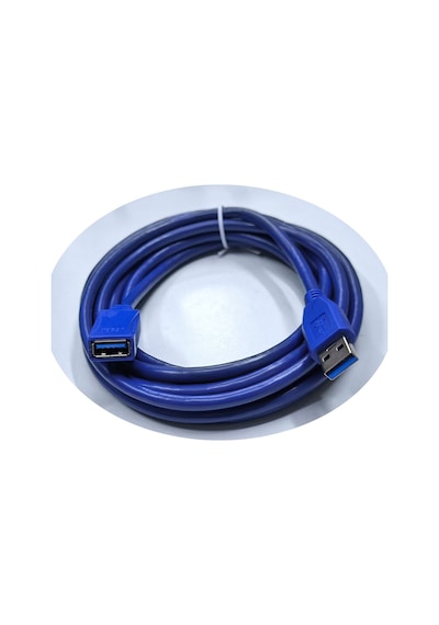Usb 3.0 Dişi Erkek Uzatma Kablosu Mavi Kablo 3m