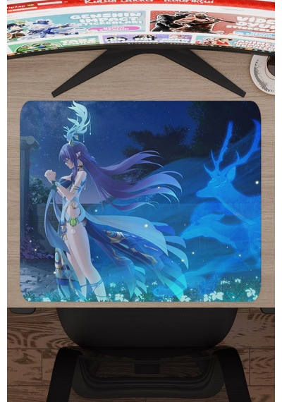 Lauma Genshin Impact Anime Oyuncu V4 - 48x40 Xl Gaming Mouse Pad Fare Altlığı