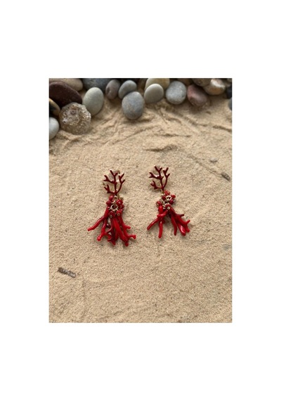 Corallike Küpe Kırmızı Mercan - 909329203 Kırmızı Mercan - 909329203 Kırmızı Mercan