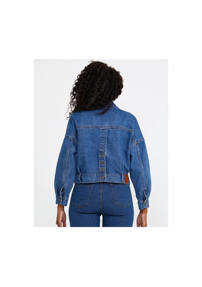 Zdnjeans Kadın Denim Kot Ceket Mavi