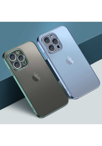 Apple Uyumlu iPhone 12 Pro Max Uyumlu Zore Mat Gbox Kılıf-siyah Siyah -