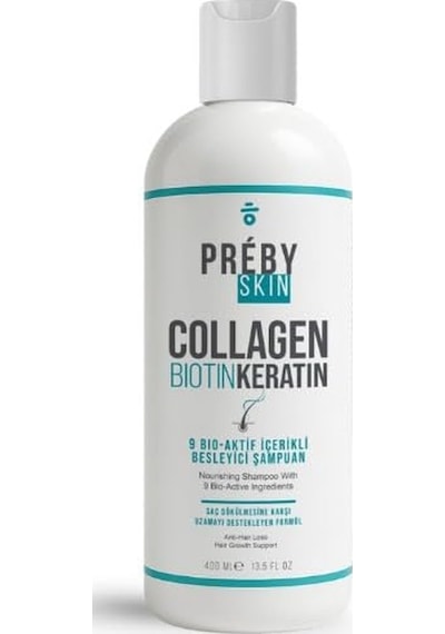 Kolajen, Biotin Ve Keratin Saç Dökülmesine Karşı 9 Bio Aktif İçeren Besleyici Şampuan